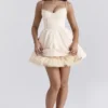 Minimoiselle Vintage crèmekleurige tule mini-jurk