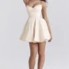 Minimoiselle Vintage crèmekleurige tule mini-jurk