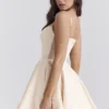 Minimoiselle Vintage crèmekleurige tule mini-jurk