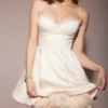 Minimoiselle Vintage crèmekleurige tule mini-jurk