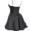 Minimoiselle zwarte tule mini-jurk