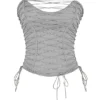 Mirabelle Smoke Lace Up Korsetten