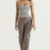 Mirabelle Smoke Lace Up Korsetten