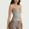 Mirabelle Smoke Lace Up Korsetten
