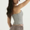 Mirabelle Smoke Lace Up Korsetten