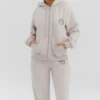 Mirage Cloud katoenen fleece-Hoodie met ritssluiting