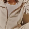 Mirage Cloud katoenen fleece-Hoodie met ritssluiting