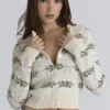 Mistle-Bow wollen vest met all-over print