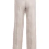 Mistress Rocks crèmekleurige Jeans met stoffige print en gerafelde zomen – Sale