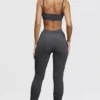 Mitzi donkergrijze geribbelde gebreide Leggings