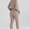 Mitzi Taupe geribbelde gebreide Leggings
