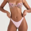 Monaco Olive Floral beugelbikini-top