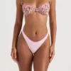 Monaco Olive Floral beugelbikini-top