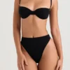 Monaco zwarte beugelbikini-top