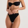 Monaco zwarte beugelbikini-top
