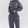 Muse Slate katoenen Hoodie met fleece binnenkant