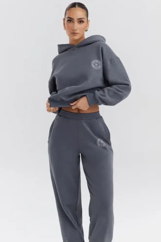 Muse Slate katoenen Hoodie met fleece binnenkant