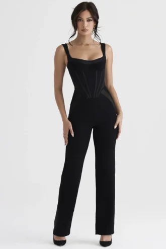 Mylene zwarte corset Jumpsuit