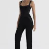 Mylene zwarte corset Jumpsuit