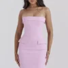 Naia Cotton Candy strapless mini-jurk
