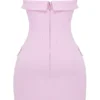 Naia Cotton Candy strapless mini-jurk