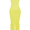 Nalini Acid Lime Korsetten-Jurken Maxi-jurk