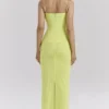 Nalini Acid Lime Korsetten-Jurken Maxi-jurk