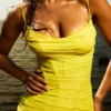Nalini Acid Lime Korsetten-Jurken Maxi-jurk