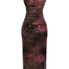 Nalini maxi-jurk met print
