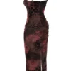 Nalini maxi-jurk met print
