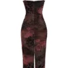 Nalini maxi-jurk met print