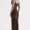 Nalini maxi-jurk met print