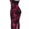 Nalini romantische maxi-jurk met bloemenprint