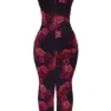 Nalini romantische maxi-jurk met bloemenprint