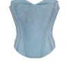 Nastassia Cool Blue versierd satijnkorset