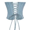 Nastassia Cool Blue versierd satijnkorset