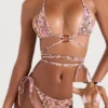 Naxos Blossom omkeerbare halterbikini-top