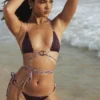 Naxos Prune omkeerbare halterbikini-top