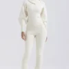 Nereida crèmekleurige kasjmiermix-broek