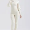 Nereida crèmekleurige kasjmiermix-broek