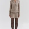 Buckingham Puppytooth Check Hourglass-jasje