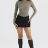 Nisha zwarte sculpting minirok