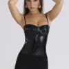 Noella Zwart Latex Korsetten Top – Limited Edition
