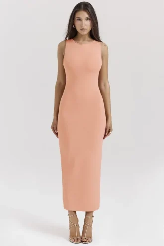 Noli Sorbet gebreide maxi-jurk