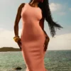 Noli Sorbet gebreide maxi-jurk