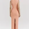Noli Sorbet gebreide maxi-jurk