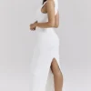 Noli witte mouwloze maxi-jurk