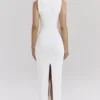 Noli witte mouwloze maxi-jurk