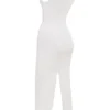 Noli witte mouwloze maxi-jurk
