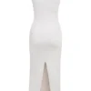 Noli witte mouwloze maxi-jurk